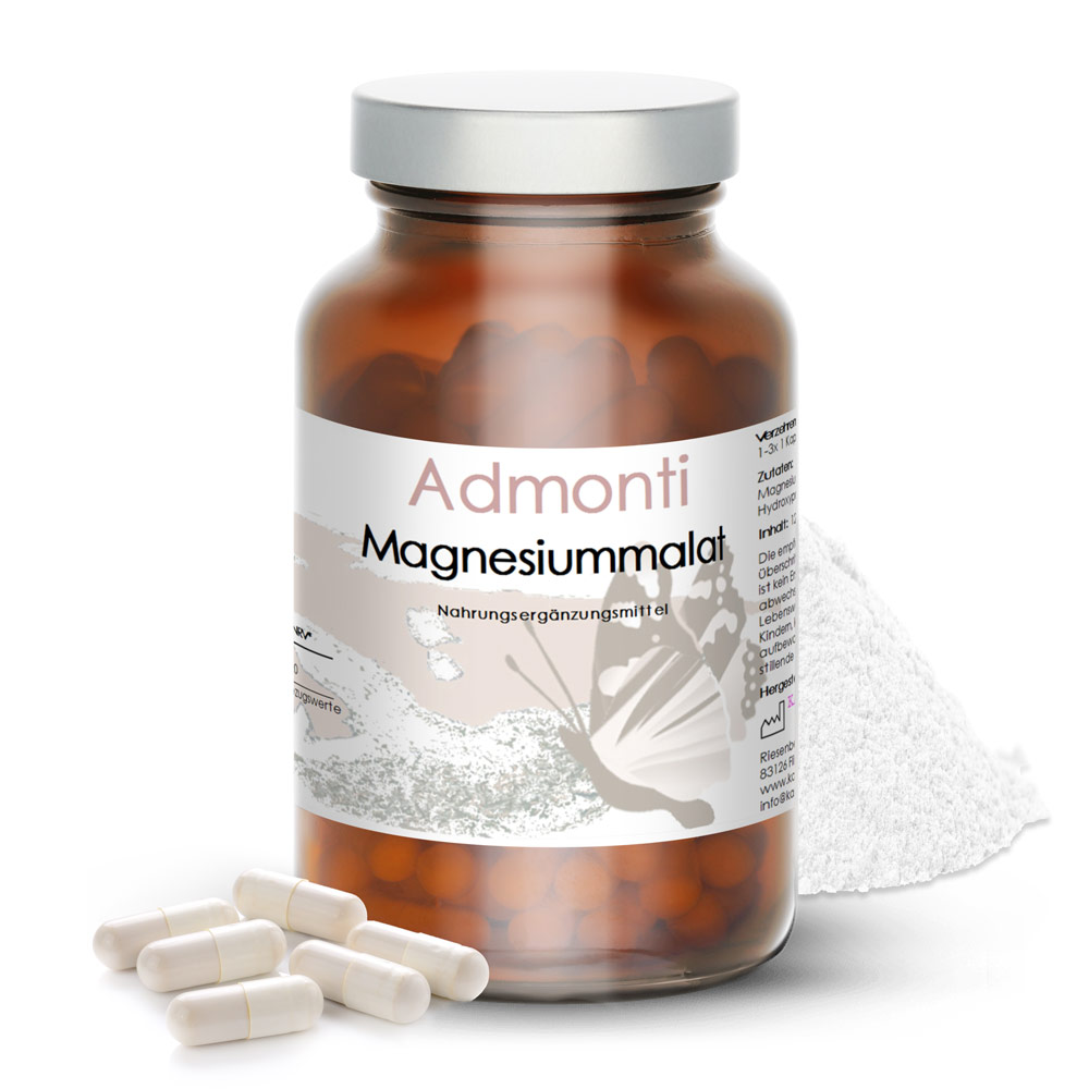 Magnesiummalat - Magnesium Kapseln Nahrungsergänzung - hochwertige Rohstoffe - direkt vom Hersteller - in unserem Onlineshop kaufen